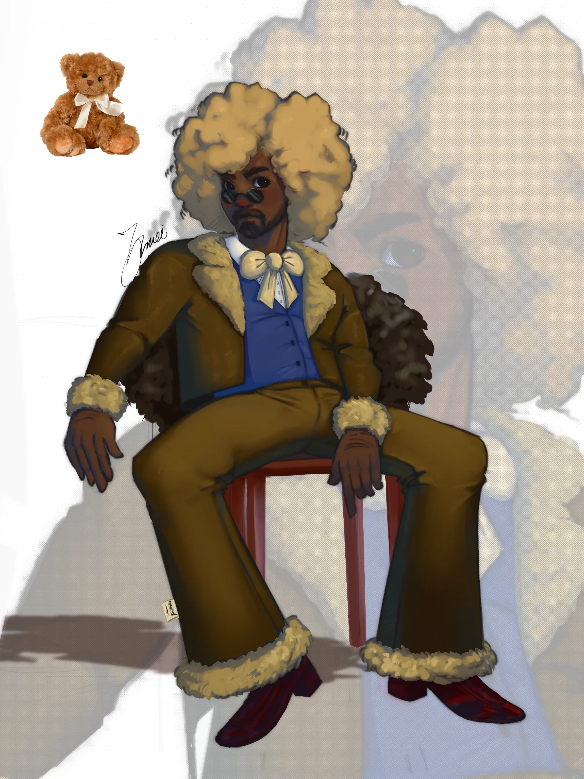 Teddy bear personified