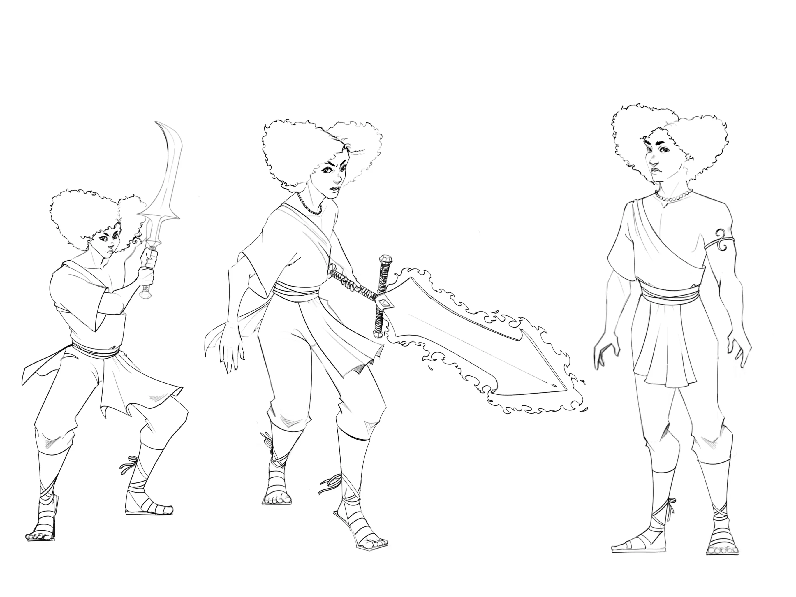 Kyra action poses — Kyra