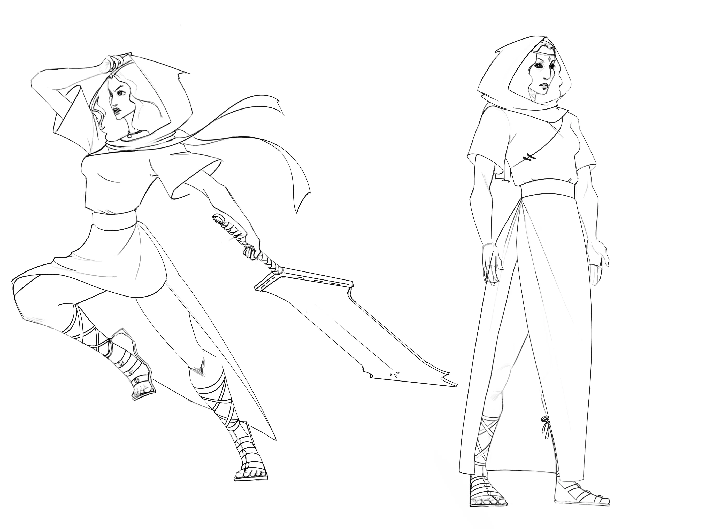 Witch action poses — Kyra